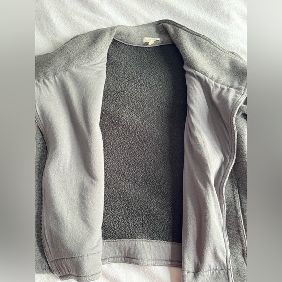 Eileen Fisher Gray Wool Blend Asymmetrical Moto Zip Jacket Sz M Bikercore Cozy - Picture 9 of 15